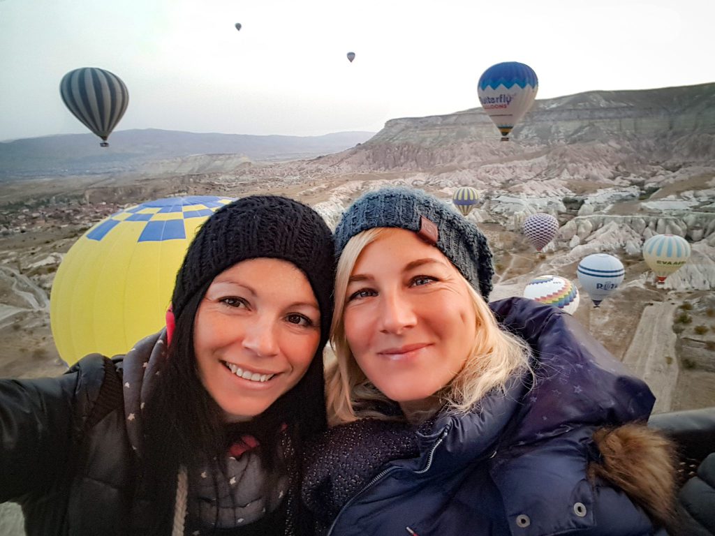 Einfach nur glücklich - Alex und ich bei der Ballonfahrt.