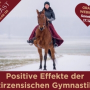 Positive Effekte der zirzensischen Gymnastik | Wie Du Dein Pferd abwechslungsreich gymnastizierst | Wenn Du nach einer Möglichkeit suchst, den winterlichen Stallalltag aufzupeppen und nicht genau weißt, wie, habe ich die perfekte Idee für Dich! Zirzensische Gymnastik für Dein Pferd kann unglaublich wertvoll sein.